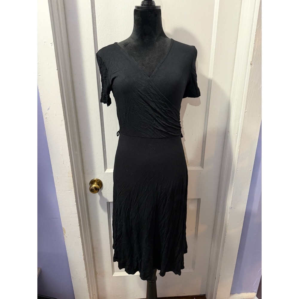 42Pops Black Surplice Dress in‎ S